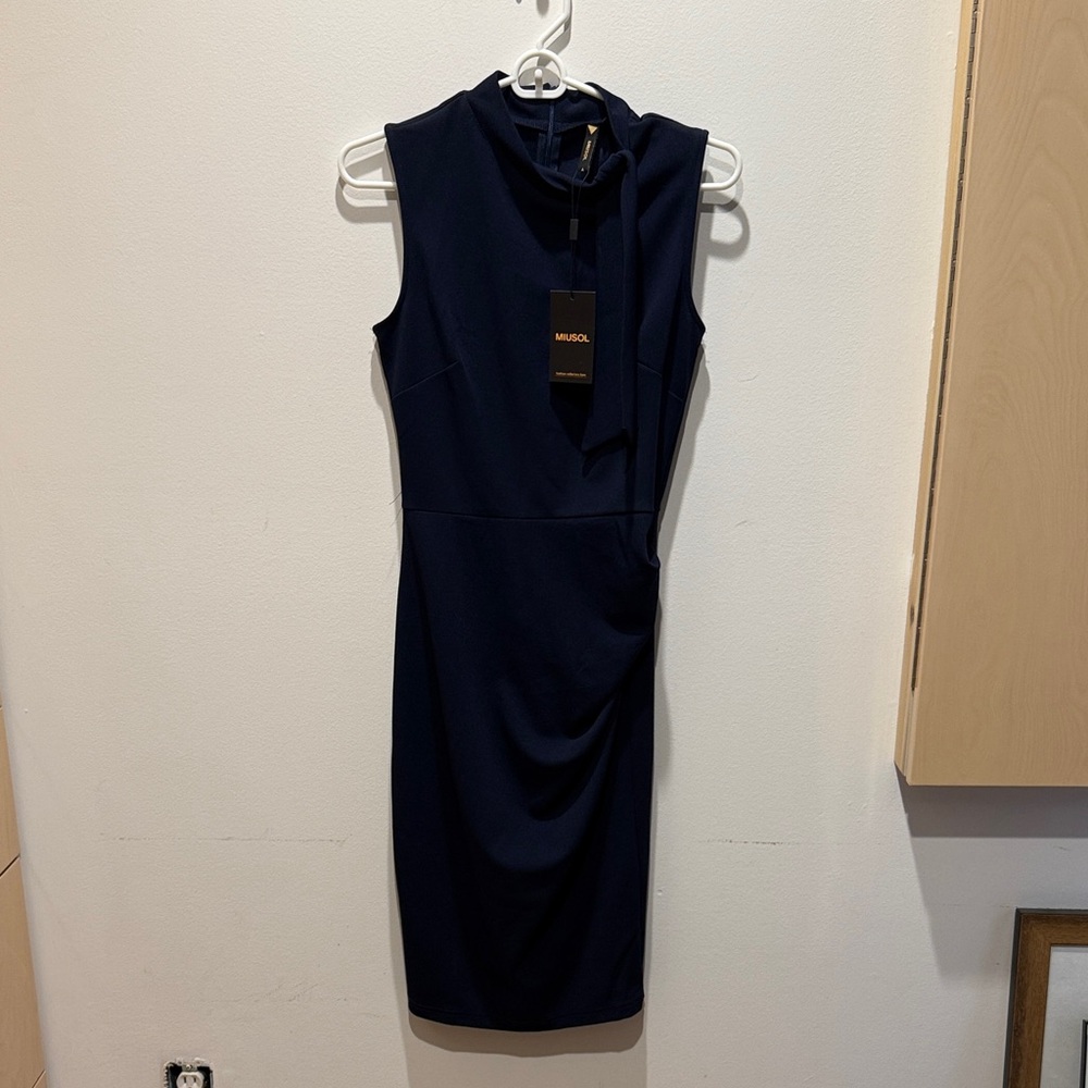 Miusol Navy Midi Dress